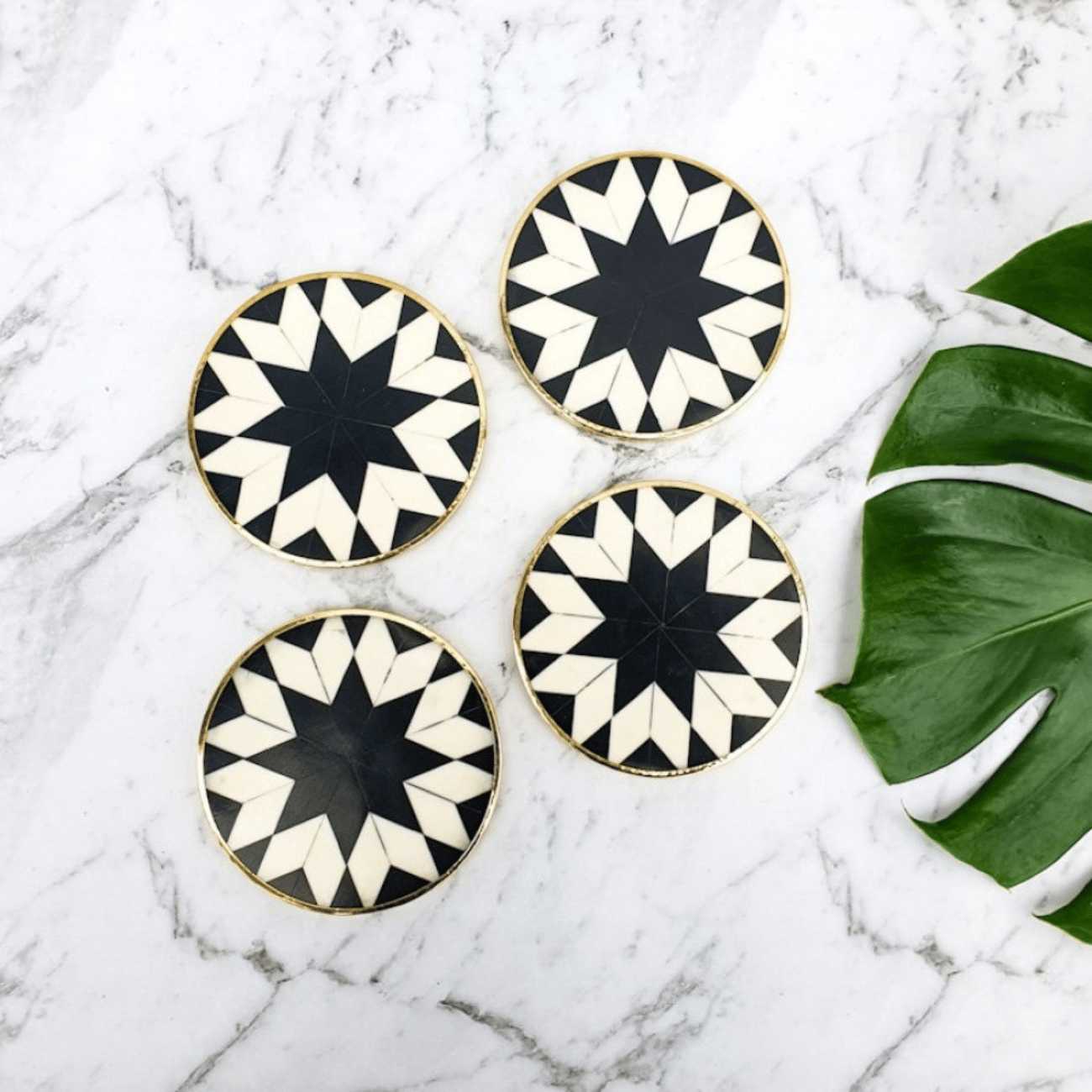 Bone Inlay Coasters – Hunter Distillery